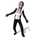 Miniatyrbillede 1 af 5: Skibidi Toilet Cosplay Kostume, Tv Mand Kameramand Cosplay Jumpsuit Halloween Bodysuit Kid videospil -en toiletmand toilet man Adult 180