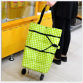 Miniatyrbild 3 av 7: Smart Vikbar Shoppingväska på hjul  Vit green one size