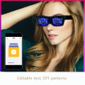 Miniatyrbilde 3 av 5: Smart Glasses LED Light Up Briller med Bluetooth white