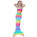3 stk Kid Piger Havfrue Hale Bikini Sæt Ferie Badetøj Badedragt multicolor 150cm