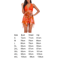 Miniatyrbillede 2 af 5: Beach Badetøj Damer Dame Badetøj Badetøj Badetøj orange 2XL
