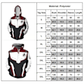 Miniatyrbillede 3 af 4: Mænd Cosplay Anime Avengers 4 Dragter Frakker Hætte Zipper Jakke Type A 4XL