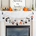 Pikkukuva 5 / 5: 10 kpl Halloween puisia riipuksia, puun koristeita 10PCS