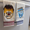 Miniatyrbilde 2 av 5: Heat Miser Snow Miser Julehåndkle 60x40cm Brodert Stort Bomullshåndkle Julehåndkle Baderom Juledekorasjon B