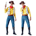 Miniatyrbild 3 av 4: Toy Story Woody Halloween Cosplay Kostym Kläder Set för Män M