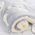 Miniatyrbillede 1 af 5: Hvalp kæledyrsfilt katteseng madras blød varmere måtte Grey Bear 49*32cm