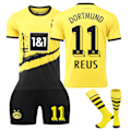Miniatyrbild 1 av 2: 2324 Dortmund Hemma 11 Hemma Fotbollströja Fotbollskläder Tröja för Barns Laguniform Tröjset 22