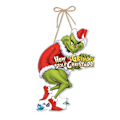 Pikkukuva 1 / 5: Jouluinen Grinch-riippukyltti, ovikyltti, joulukoriste, Hyvää Joulua B