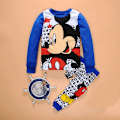 Miniatyrbild 1 av 5: Mickey Minnie Barn Flickor Pojkar Pyjamas Toppar Byxor Nattkläder Blue - White 100