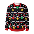Miniatyrbild 1 av 5: 2024 Rolig 3D-tryckt Tröja Herrar Kvinnor Fula Julkläder Jumper Toppar Semesterfest Pullover Hoodie Sweatshirt E M