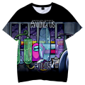 Miniatyrbild 1 av 3: Barn Among Us 3D-T-shirt Toppar Pojkar Flickor Tonåring T-shirt A 140cm