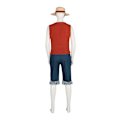 Miniatyrbild 2 av 4: Luffy Kläder rollspelsväst, topp, byxor, hatt för vuxna män 2XL
