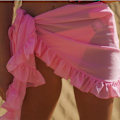 Miniatyrbild 2 av 3: Sarongklänning för kvinnor, badkläder, bikini, strandkläder, omslag, kjol pink