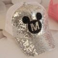 Miniatyrbild 1 av 4: Pojkar Flickor Keps Mickey Minnie Mouse Justerbar Solhatt Silver