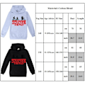 Miniatyrbillede 5 af 5: Kid Stranger Things Langærmet Sweatshirt Hættetrøje Løs Pasform Grey 140cm