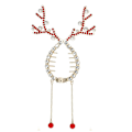 Miniatyrbilde 2 av 5: Kvinner Jenter Jul Gevir Bling Rhinestone Hårklyper Søte Tilbehør Red
