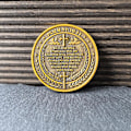 Miniatyrbild 5 av 5: Saint Michael Skydd Utmaningsmynt - 1,57 Tum Zinklegering, Psalm 91, Ärkeängeln Mikael vakar över oss, Kristen Gåva med Skyddande Fodral