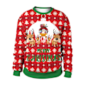 Miniatyrbild 1 av 5: 2024 Rolig 3D-tryckt Tröja Herrar Kvinnor Fula Julkläder Jumper Toppar Semesterfest Pullover Hoodie Sweatshirt D M
