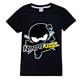 Pikkukuva 1 / 3: Ninja Kidz Poikien T-paita Sarjakuva Topit Lasten T-paita Pojat Tytöt Lasten Vaatteet Kesä Lyhythihainen Black 140cm