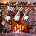 Miniatyrbild 2 av 5: Julstrumpor för att hänga, färgglada julgranspynt C