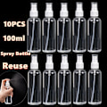 Miniatyrbild 1 av 5: 3/6/10/20-pack 100 ml Tom sprayflaska Plast Transparent 3 Pack