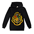 Miniatyrbild 1 av 3: Pojkar Flickor Casual Hoodie Harry Potter Långärmad Topp Present black 160cm