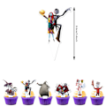 Pikkukuva 2 / 5: Halloween-juhlatarvikkeet Painajainen ennen joulua -juhlakoristeet Tarvikkeet Banneri Kakku Cupcake Toppers Ilmapallot Pakkaus