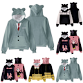 Miniatyrbillede 4 af 5: SPY x FAMILY Anime Hættetrøje Pullover Sweatshirt Dame Søde Katteøre Toppe Pullovers B M