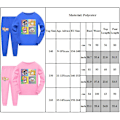 Miniatyrbild 3 av 3: 2-pack Barnpyjamas LANKYBOX Långärmad Tröja Set Nattkläder black 160cm