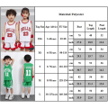 Miniatyrbild 3 av 3: Barn Pojkar Basket Kit Suit Training Sport Väst Skjorta Shorts Set Träningsoverall B XS