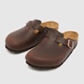Miniatyrbillede 3 af 7: Bløde Fodseng Træsko Unisex Slip-On Fritidssko Brown 43