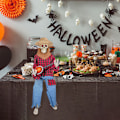 Miniatyrbilde 2 av 3: Halloween-dekorasjoner HSkeletons Ornament Juledekorasjon red