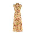 Miniatyrbillede 2 af 5: MATCHMAKER FLUTTER MIDI KJOLE Yellow XL