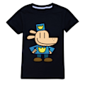 Miniatyrbild 1 av 3: Dog Man Pojkar T-shirt Tecknade Toppar Tee Barn Pojkar Flickor T-shirts Barnkläder Sommar Kortärmad Black 140cm