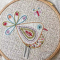 Miniatyrbillede 4 af 4: Vandopløselige Broderioverførsler, Klæb og Sy Broderipapir Vask Væk Moth 29.7x21cm