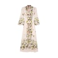 Miniatyrbillede 2 af 5: HALLIDAY PLUNGE MIDI KJOLE XL