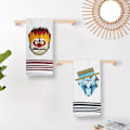 Miniatyrbillede 4 af 5: Heat Miser Snow Miser Julehåndklæde 60x40cm Broderet Stort Bomuldshåndklæde Julehåndklæde Badeværelse Juledekoration A