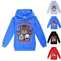 Miniatyrbild 2 av 3: Barnkläder Pojke Fnaf Five Night At Freddy's Sweatshirt Hoodies Tecknad Tröja Casual Toppar Red 140cm