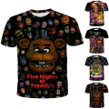 Miniatyrbild 2 av 5: Fem Nätter hos Freddy FNAF Barn T-shirt Sommar Casual Kortärmad Tee Toppar D 150cm