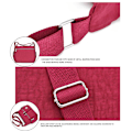 Miniatyrbild 4 av 5: Damväskor Messenger Cross Body Väskor Axelväska Semester Resväska Handväskor Wine Red