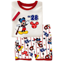 Miniatyrbild 1 av 3: Mickey Pojkar Pyjamas Barn Pojkar Flickor 2st Set Kortärmad Tryck Toppar+ Shorts Tryckta Kläder Pyjamas & Vardagskläder Barnpresent #2 95cm