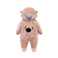 Miniatyrbild 1 av 5: Bodysuit för pojkar och flickor Nyfödd Hooded Jumpsuit Julklapp coffee 9M