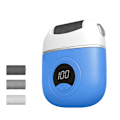 Miniatyrbilde 2 av 5: Elektrisk fotfil for hard hud for kvinner, med 3 utskiftbare slipehoder, egnet for nøytral, tørr og sprukken hud Blue