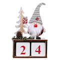 Miniatyrbillede 1 af 5: Adventskalender 2023 Julekalender Nedtælling Julemand Trædekoration Grey cap