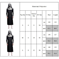 Pikkukuva 2 / 2: Naisten Nunna Cosplay Halloween-asu Mekko M