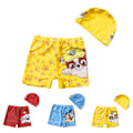 Miniatyrbilde 3 av 5: Badebukse for gutter med badehette sommerbadedrakt Red 2XL