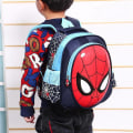 Miniatyrbild 11 av 11: Barn Barn Pojkar Spiderman Ryggsäck Skolboksväska Dark Blue