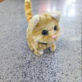 Miniatyrbilde 2 av 2: Min Realistiske Robotkatt, robotkatt som oppfører seg som en ekte katt, realistisk halevifting og gående kjæledyr for voksne eiere Yellow