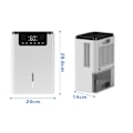 Miniatyrbild 3 av 10: [Snabb Leverans] Luftavfuktare - 60W Intelligent Elektrisk Avfuktare - Med Avfrostnings- & Sovlägesfunktion, För Sovrum, Källare, Barnrum m.m.