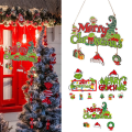 Miniatyrbild 7 av 7: Merry Grinchmas Trähängsmycken Juldekoration Skylt Hemgåva B